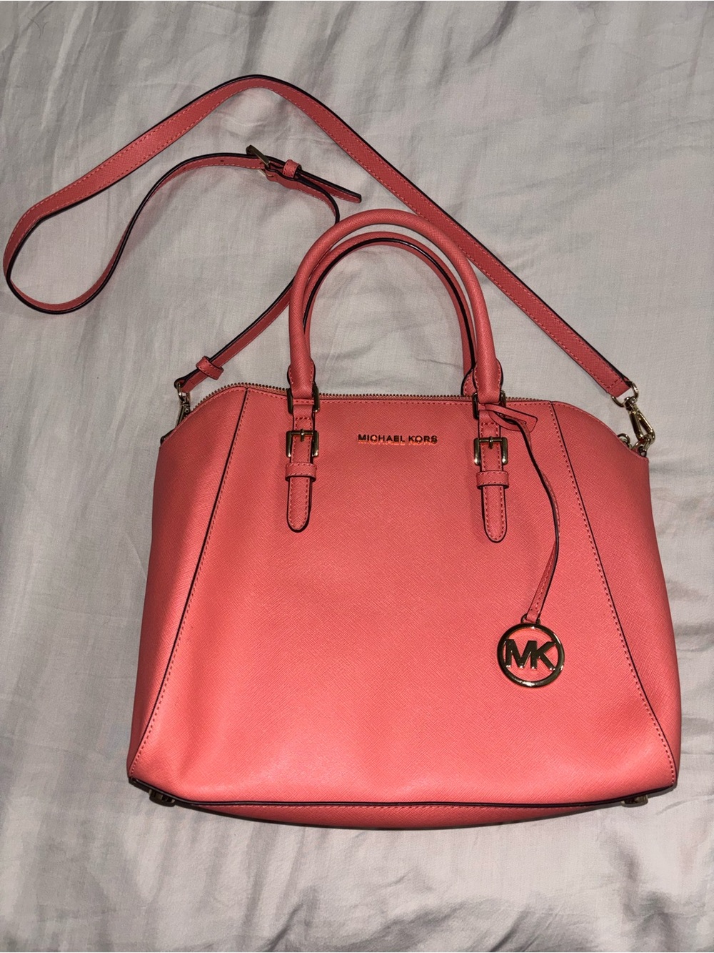 Michael Kors Satchel Bag - Coral Pink